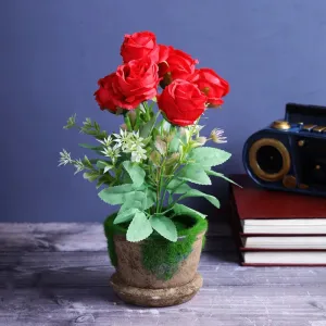 Stylish Donna Artificial Flower with resin Pot