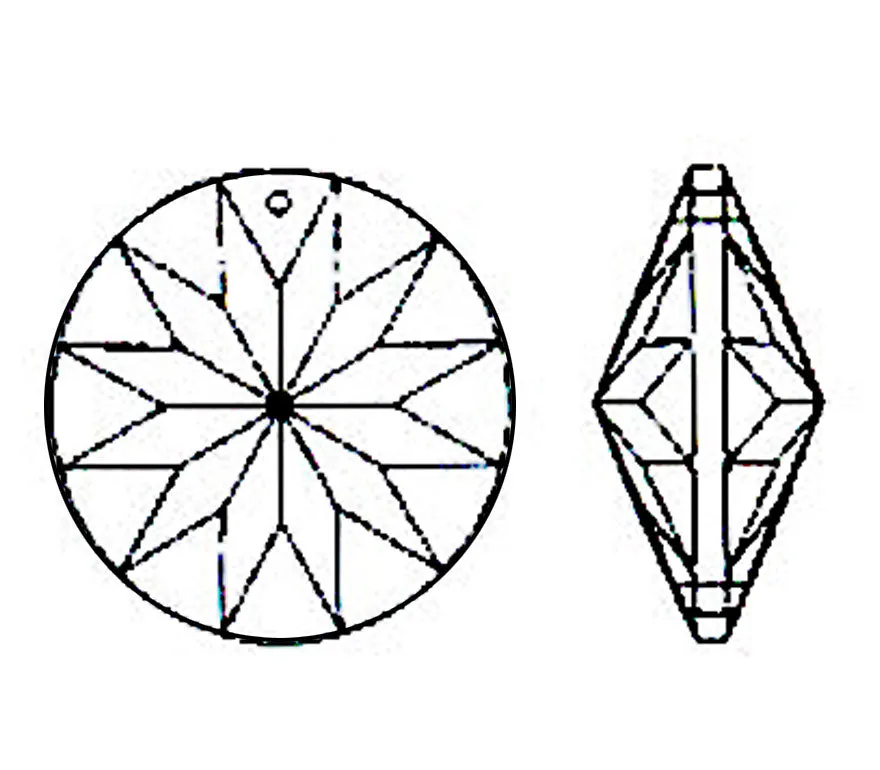 Sun Shine Round Crystal 45mm Clear Prism with One Hole on Top