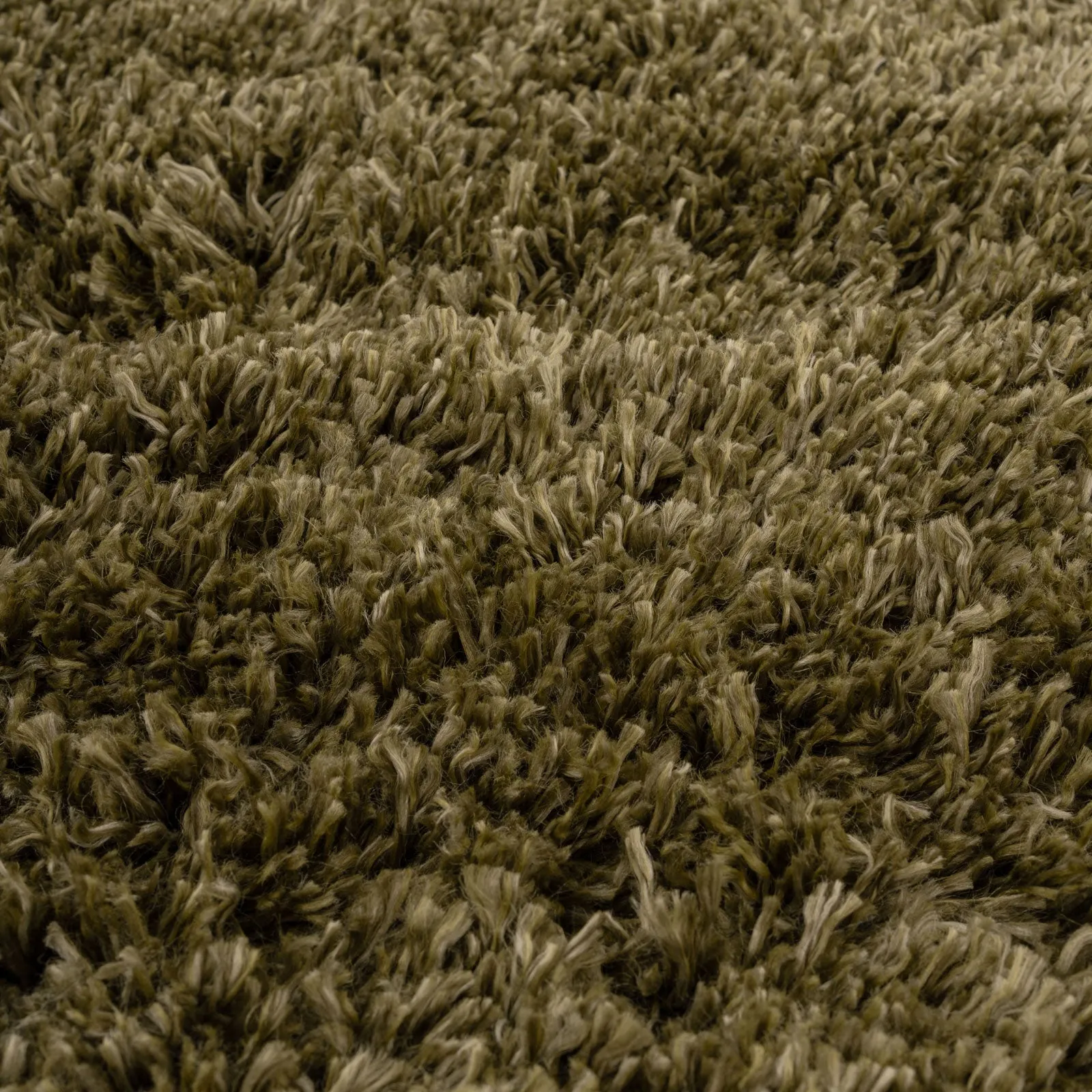 Super Soft Luxury Olive Green Shaggy Rug