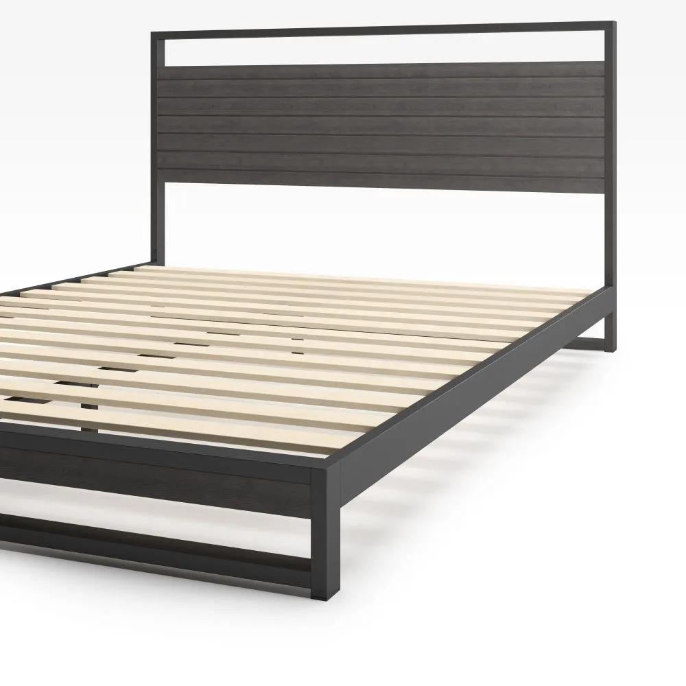 Suzanne Metal and Bamboo Platform Bed Frame