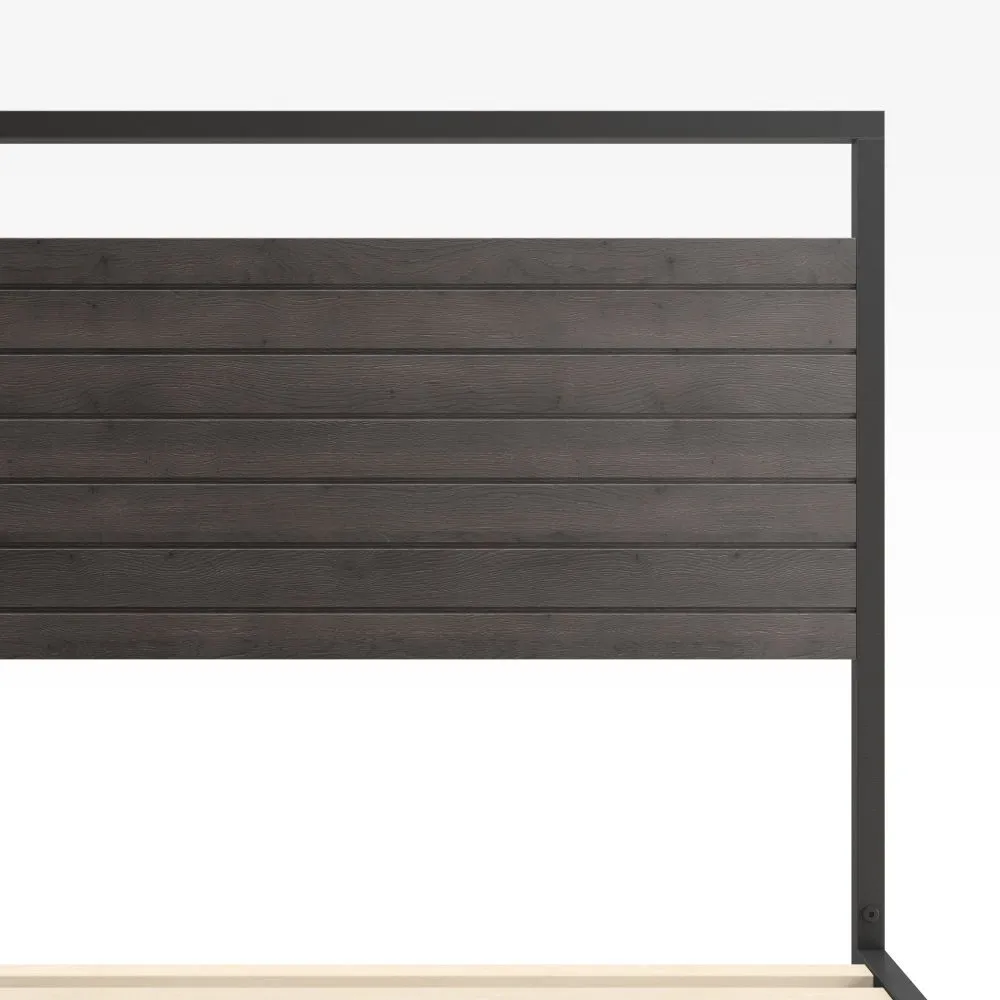 Suzanne Metal and Bamboo Platform Bed Frame