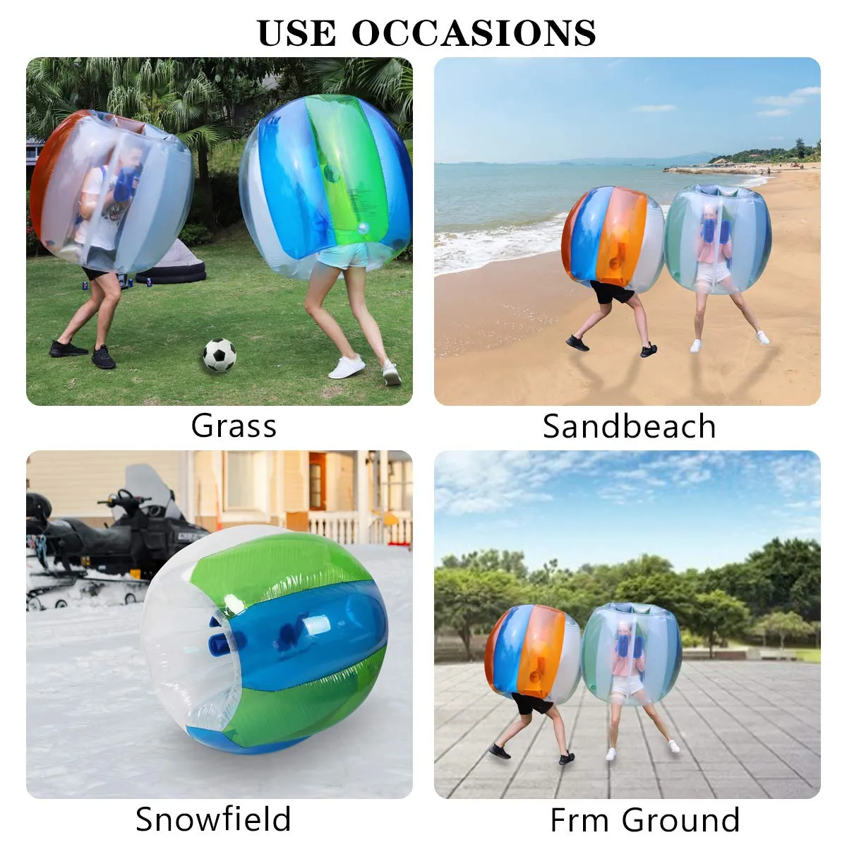 Two Bumper Balls Inflatable Bumper Ball for Adults or Child