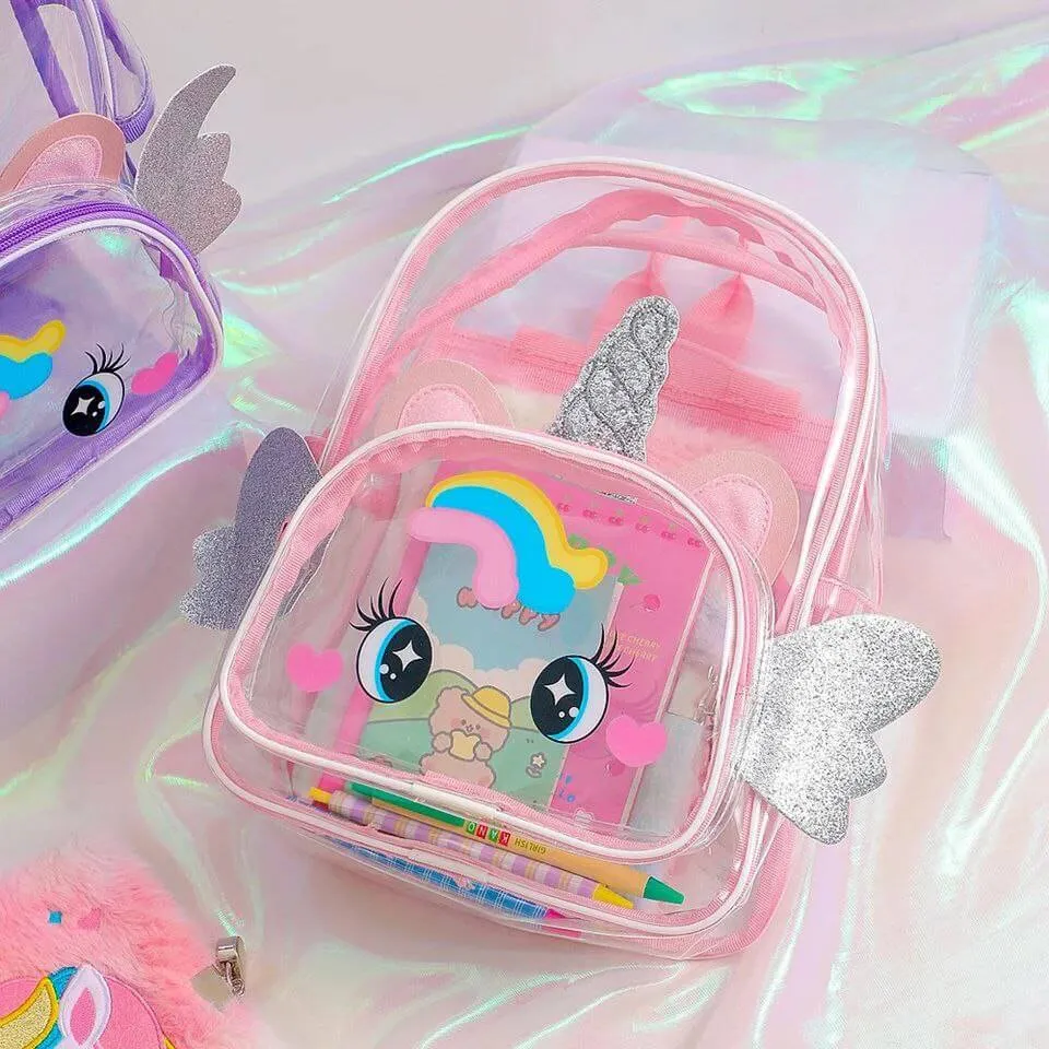 Unicorn Transparent Picnic Backpack