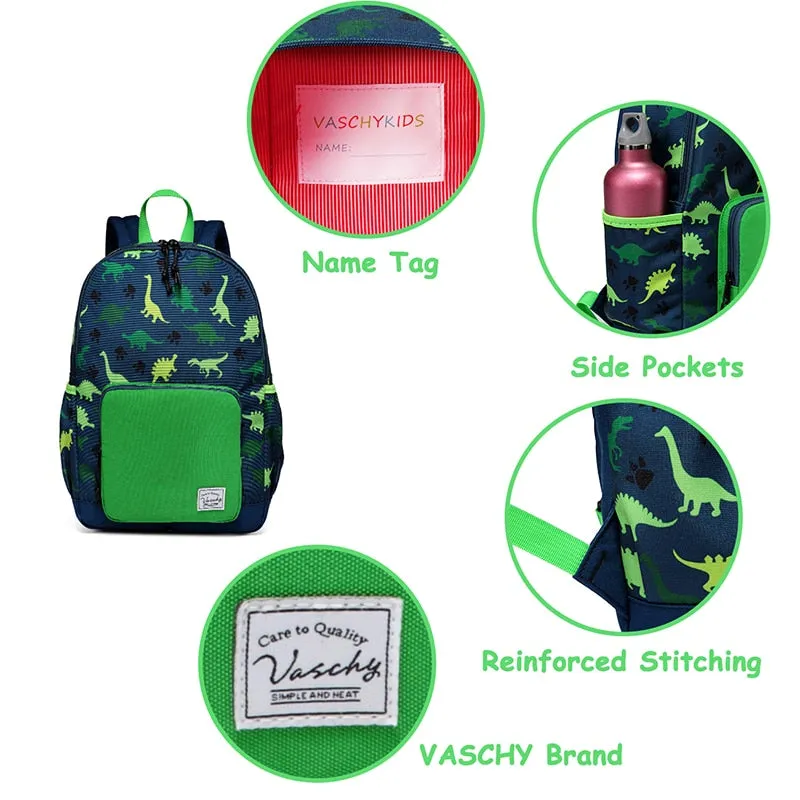 VASCHY Children Backpack Kids School Bags Kindergarten Preschool Backpack Cartoon Backpack for Girls Boys With Chest Strap