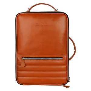 Vegan Leather Backpack Cum Laptop Bag