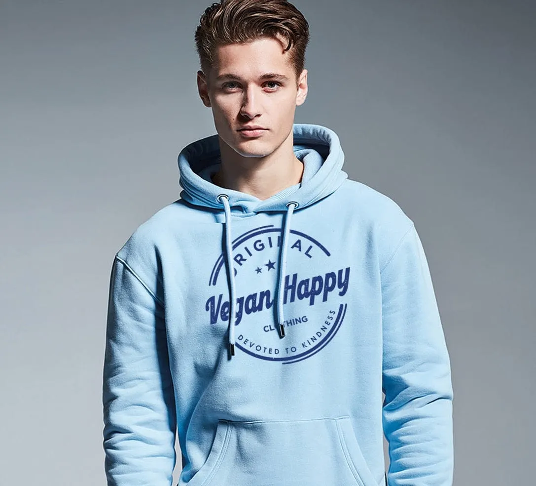 Vegan Men's 'Original Vegan Happy' Anthem Hoodie | Multiple Colours