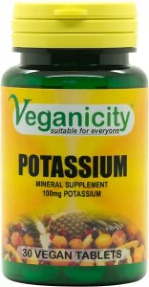 Vegan Potassium 100mg Tablets