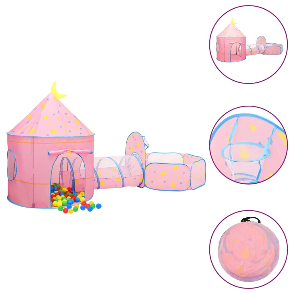 vidaXL Children Play Tent Pink 301x120x128 cm