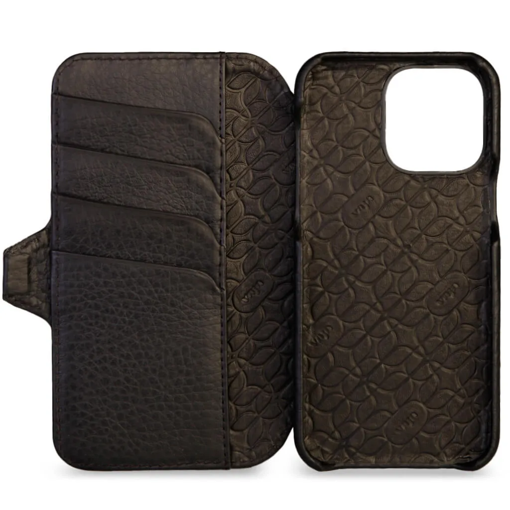 Wallet iPhone 15 Pro leather case