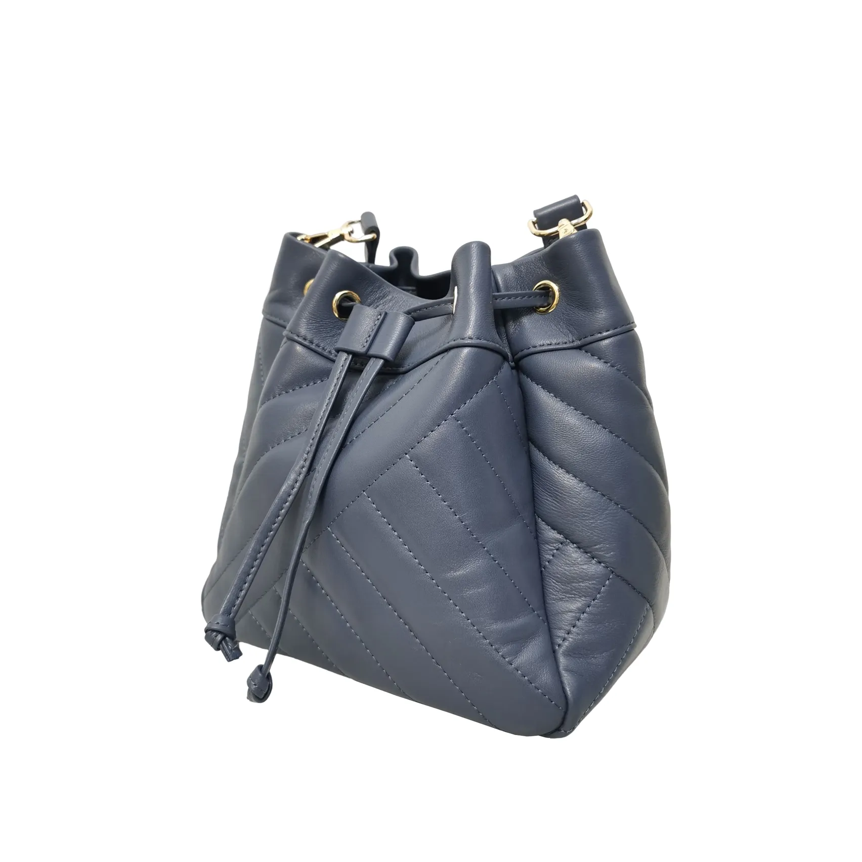 Women's lambskin leather handbag bucket bag Falten design