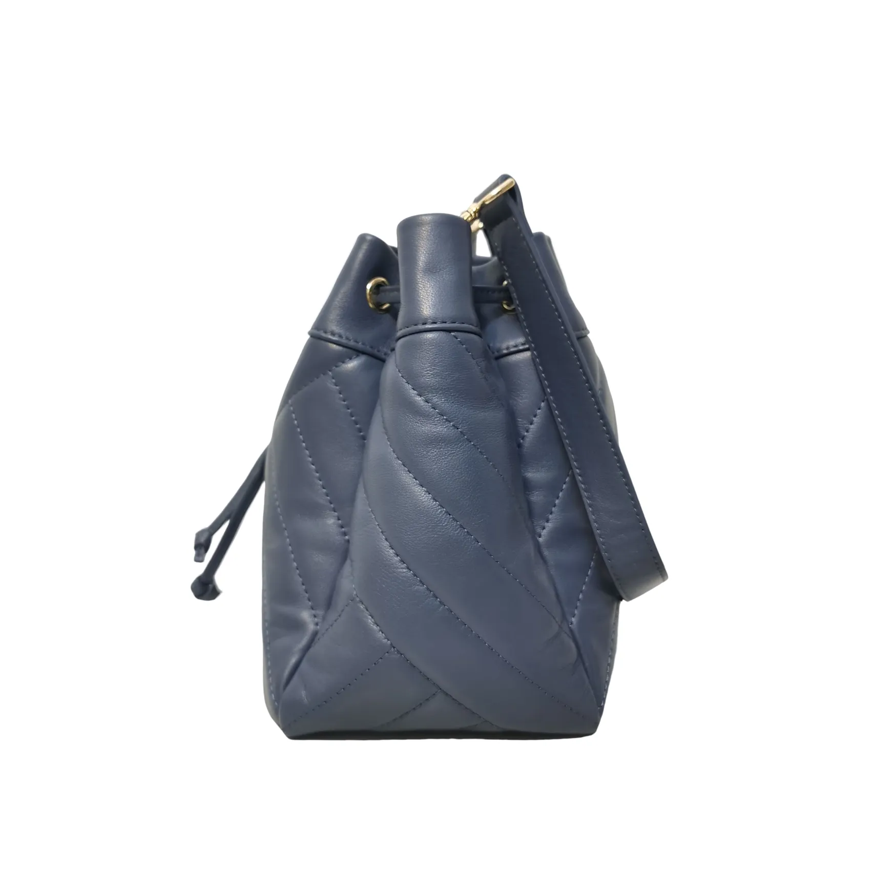 Women's lambskin leather handbag bucket bag Falten design