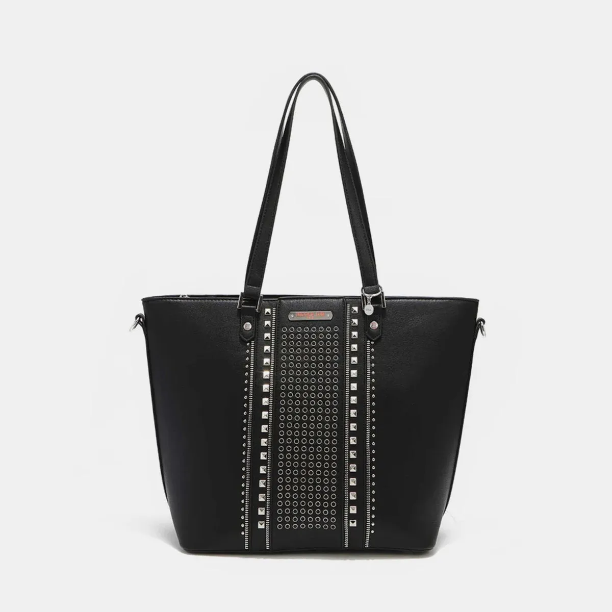 Women's Nicole Lee USA Studded Decor Tote Bag