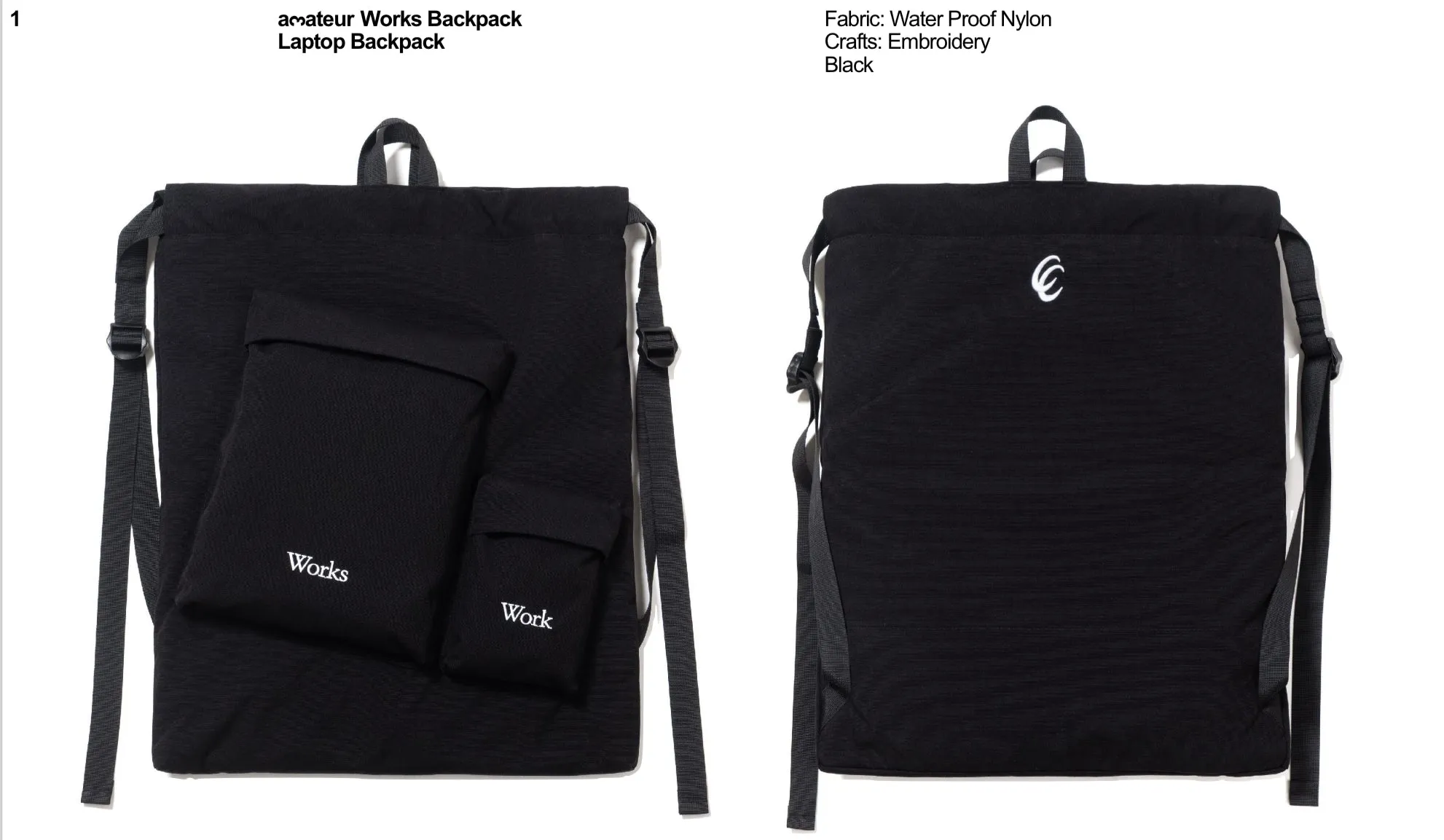 Works Laptop Backpack / Same Paper