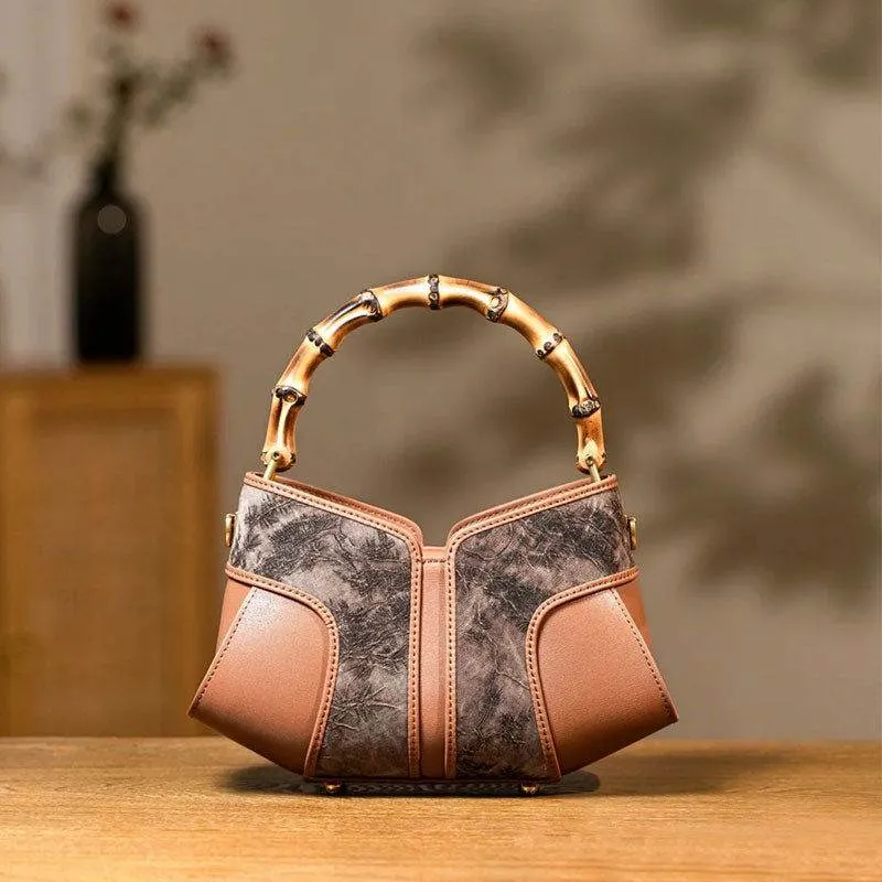 Xiangyunsha Silk Song Brocade Bamboo Wing Bag Designer Handbag