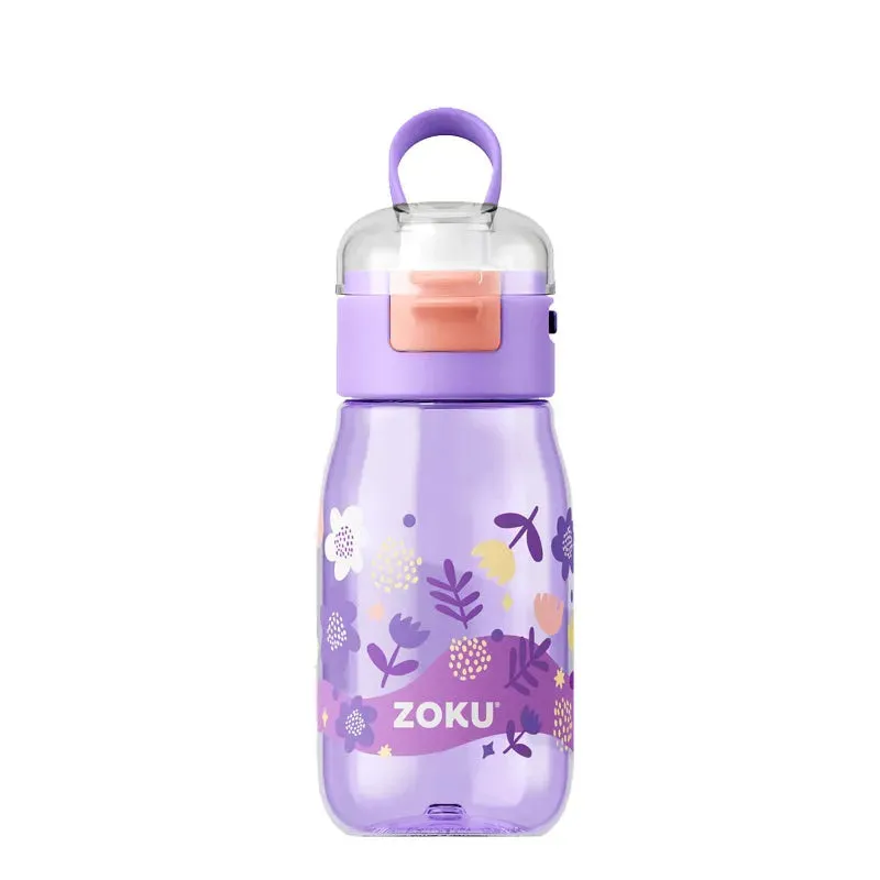 Zoku Shaz Kids Flip Gulp Bottle | 3 x 3 x 7 inches